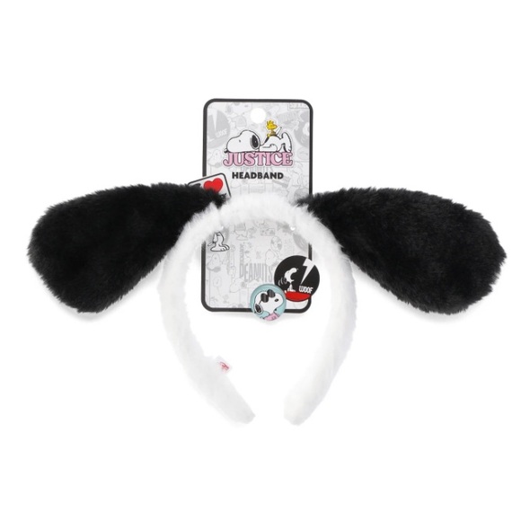 Justice Peanuts Snoopy Ears Headband - Picture 1 of 3